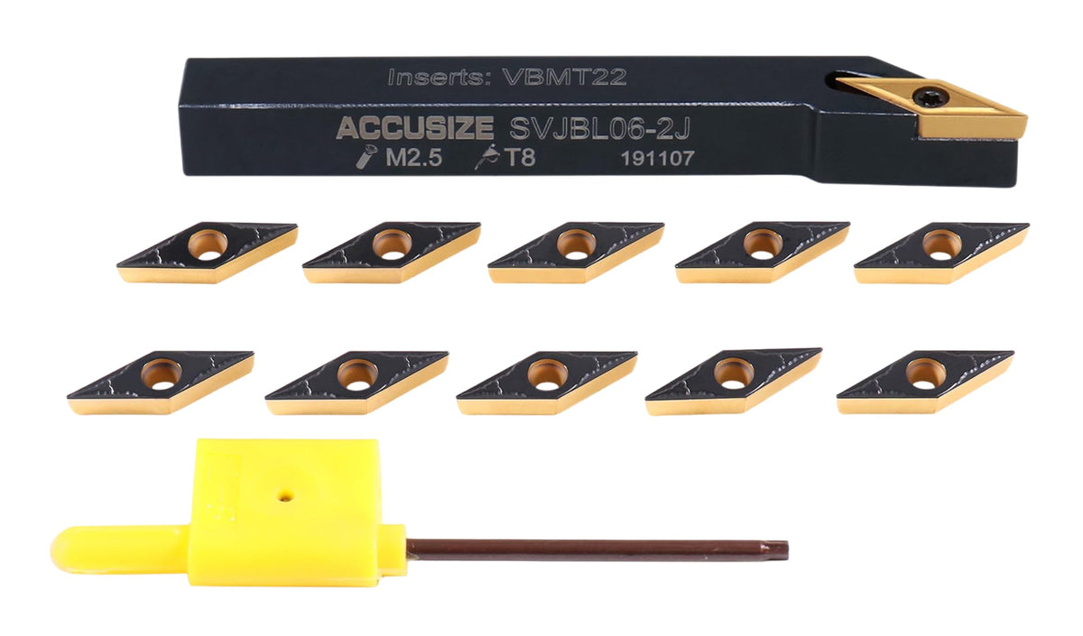 Accusize Indexable Tool Holder, 3/8", 2373-6004INS