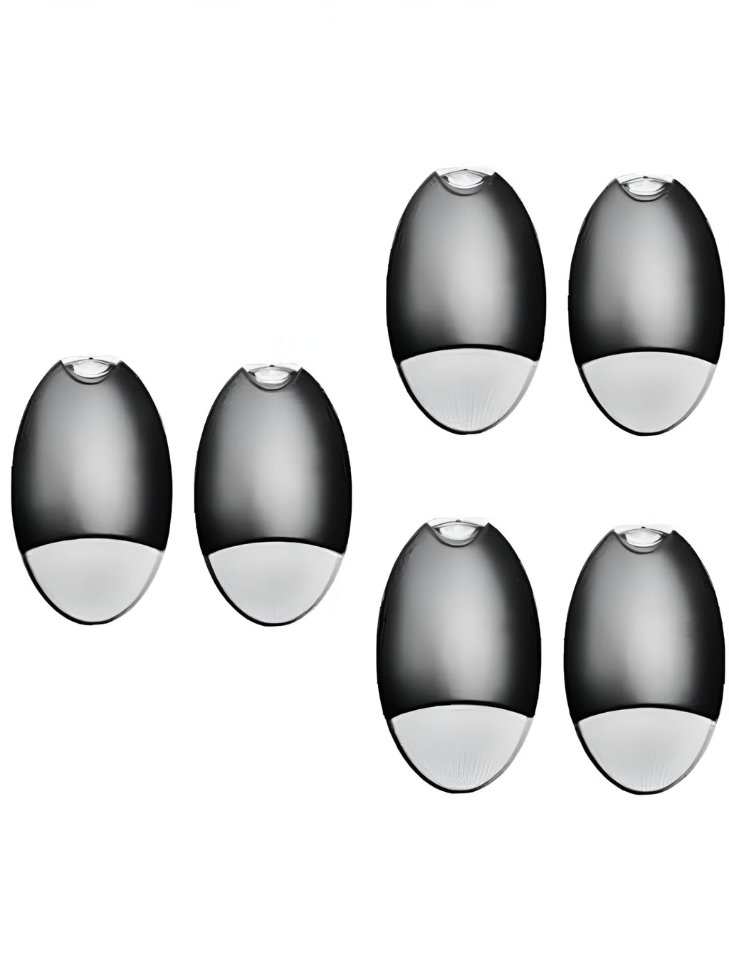 E2 LIGHTING LED Emergency Light, Wall Pack, Battery Backup, 6 Pack