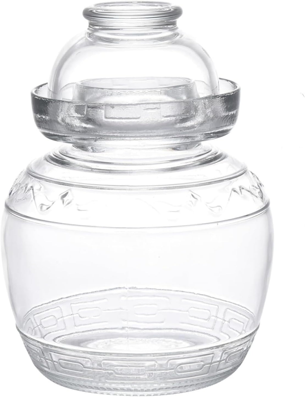Pickle Jar, 1.5 Liter Fermentation Kimchi Jar with Water Seal Lid