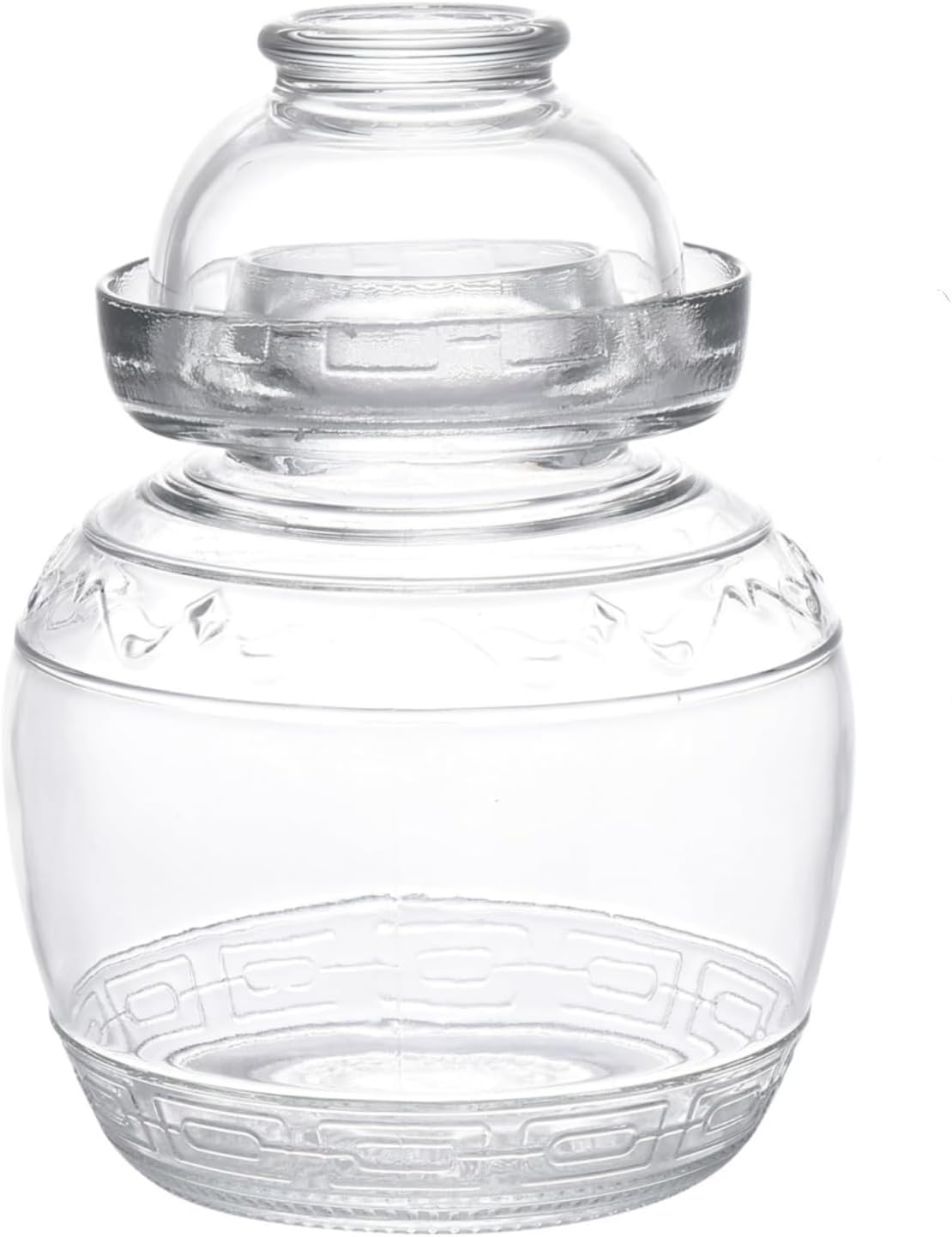 Pickle Jar, 1.5 Liter Fermentation Kimchi Jar with Water Seal Lid