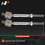 A-Premium Front Inner Tie Rod End, Compatible with BMW