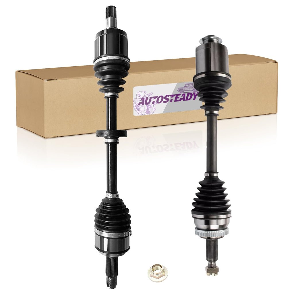 AUTOSTEADY Pair Front Drive CV Axles Compatible with 2008-2015 Honda Accord
