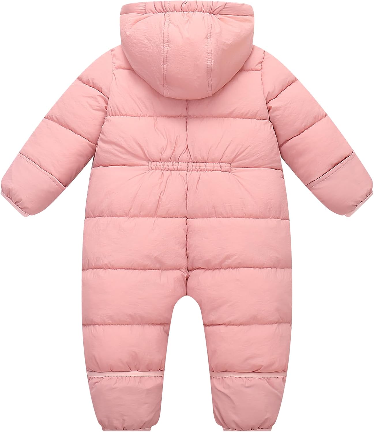 Newborn Baby Girls Boys Snowsuit Toddler Winter Coat Warm Hooded Infant Double Zipper Romper One Piece Puffer Coat