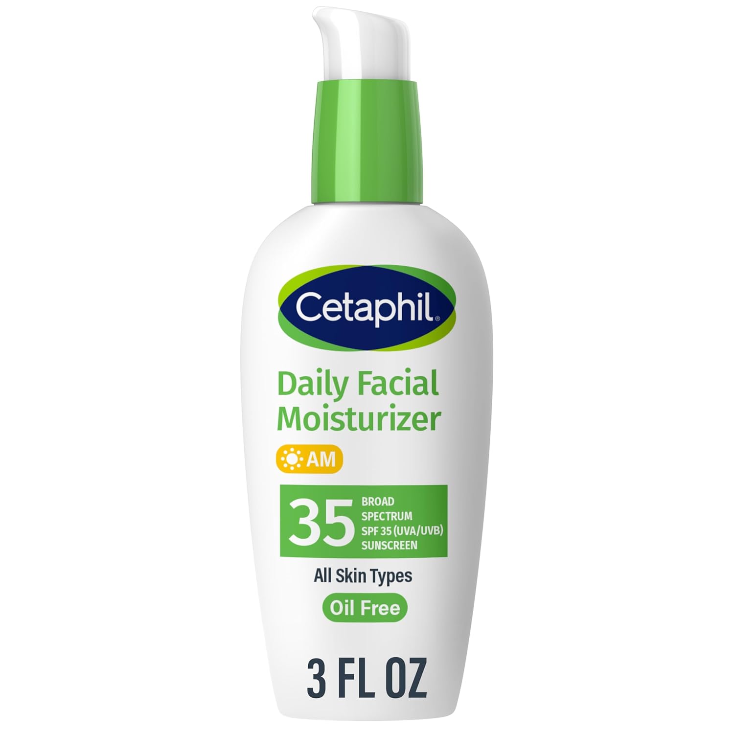 Oil-Free Face Moisturizer, SPF 35, Dry & Oily Combo Skin, 4oz | SPF 35 Daily Moisturizer, Fragrance-Free