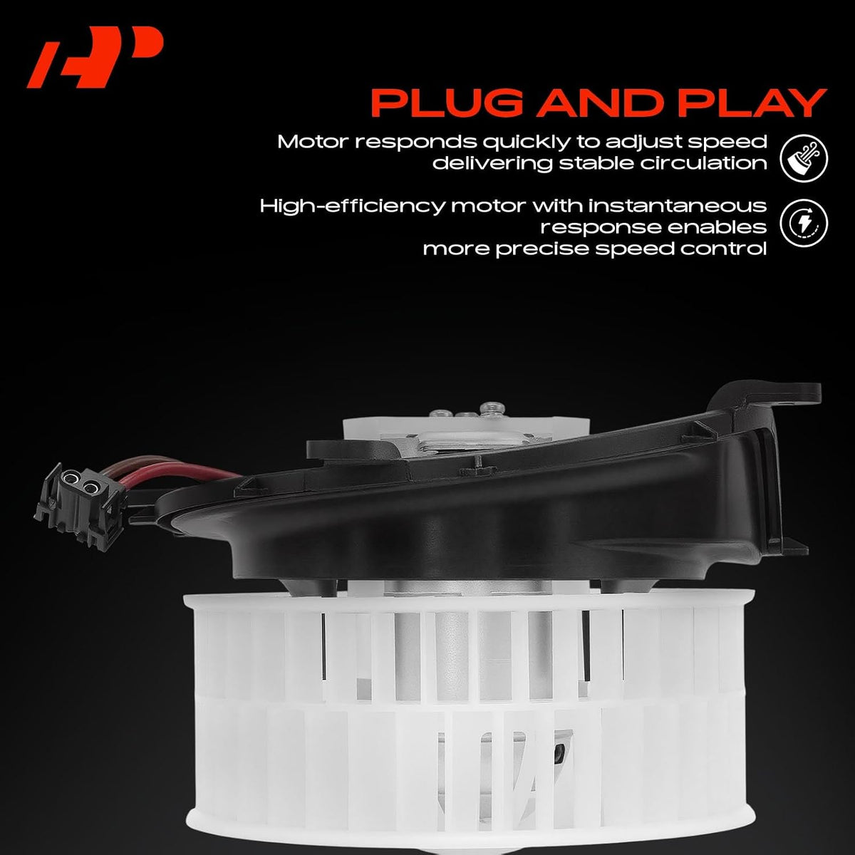A-Premium Front HVAC Heater Blower Motor with Fan Cage