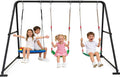 3-in-1 Swing Set for Backyard for Kids, with 1 Platform Swing, 2 Belt Swing, 600lbs Metal Swing Set for Toddler