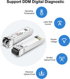 10GBASE-SR SFP+ Module 300m 850nm Multi Mode SFP DDM LC Transceiver 2pcs