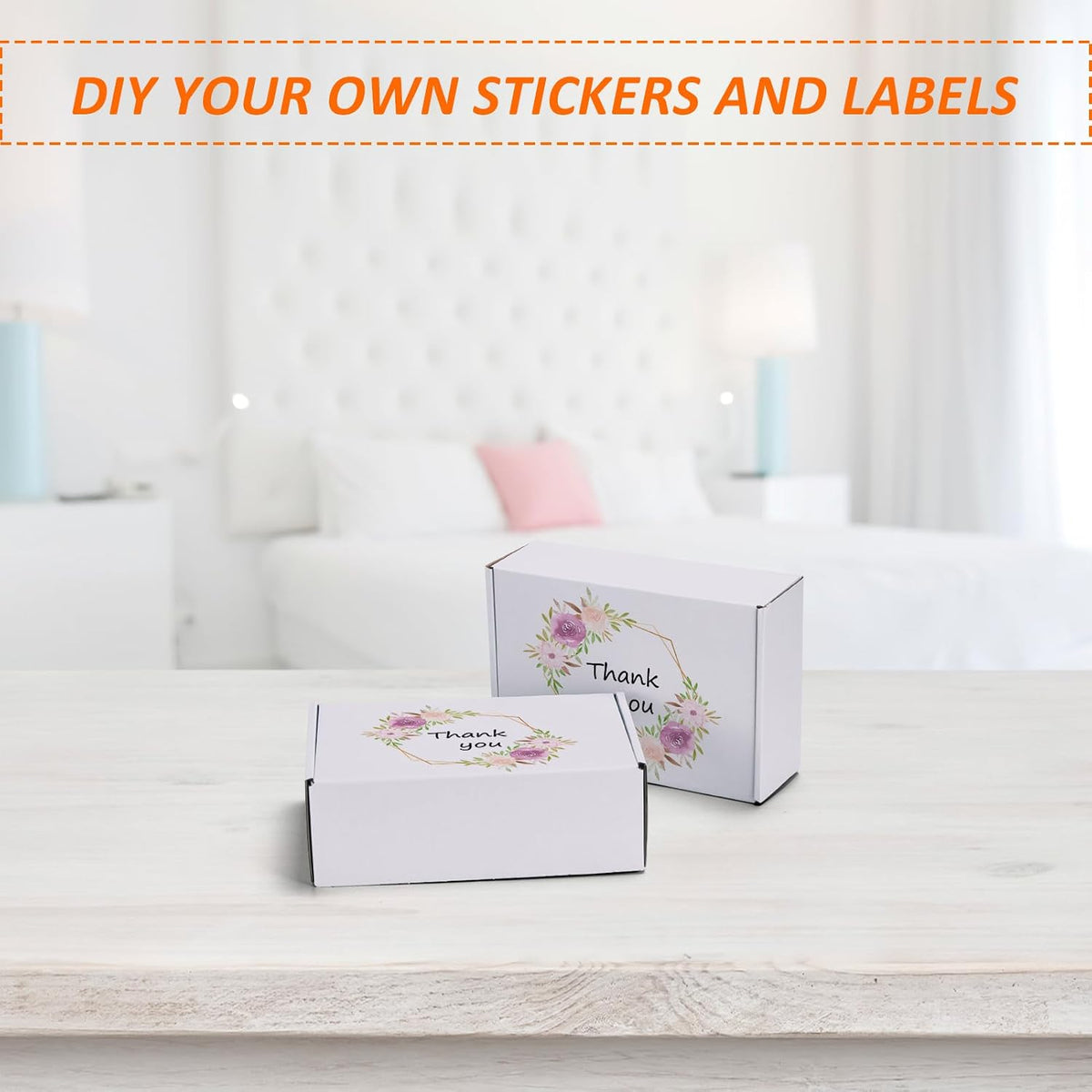 9x6x3 Shipping Boxes Set of 30, White Corrugated Cardboard Mailer Box for Packing Small Business