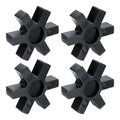 uxcell Jaw Coupling Insert L150 NBR Rubber Flexible Solid Type Black 4pcs