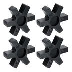 uxcell Jaw Coupling Insert L150 NBR Rubber Flexible Solid Type Black 4pcs