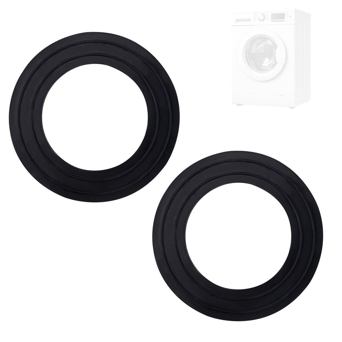 2pcs Washer Drain Pump Filter Gaskets, Washing Machine Replacement Part