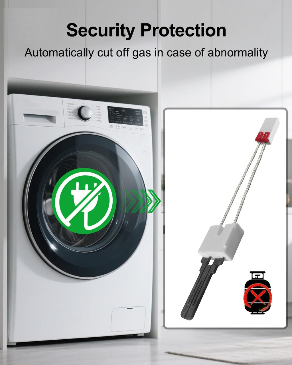 WE4M449 Gas Dryer Igniter Replacement Fit for GE Hotpoint ＆ RCA