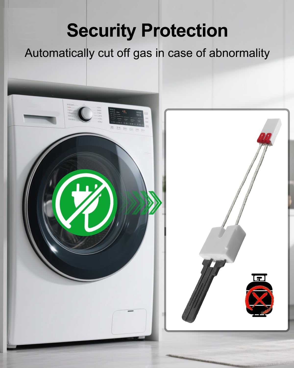 WE4M449 Gas Dryer Igniter Replacement Fit for GE Hotpoint ＆ RCA