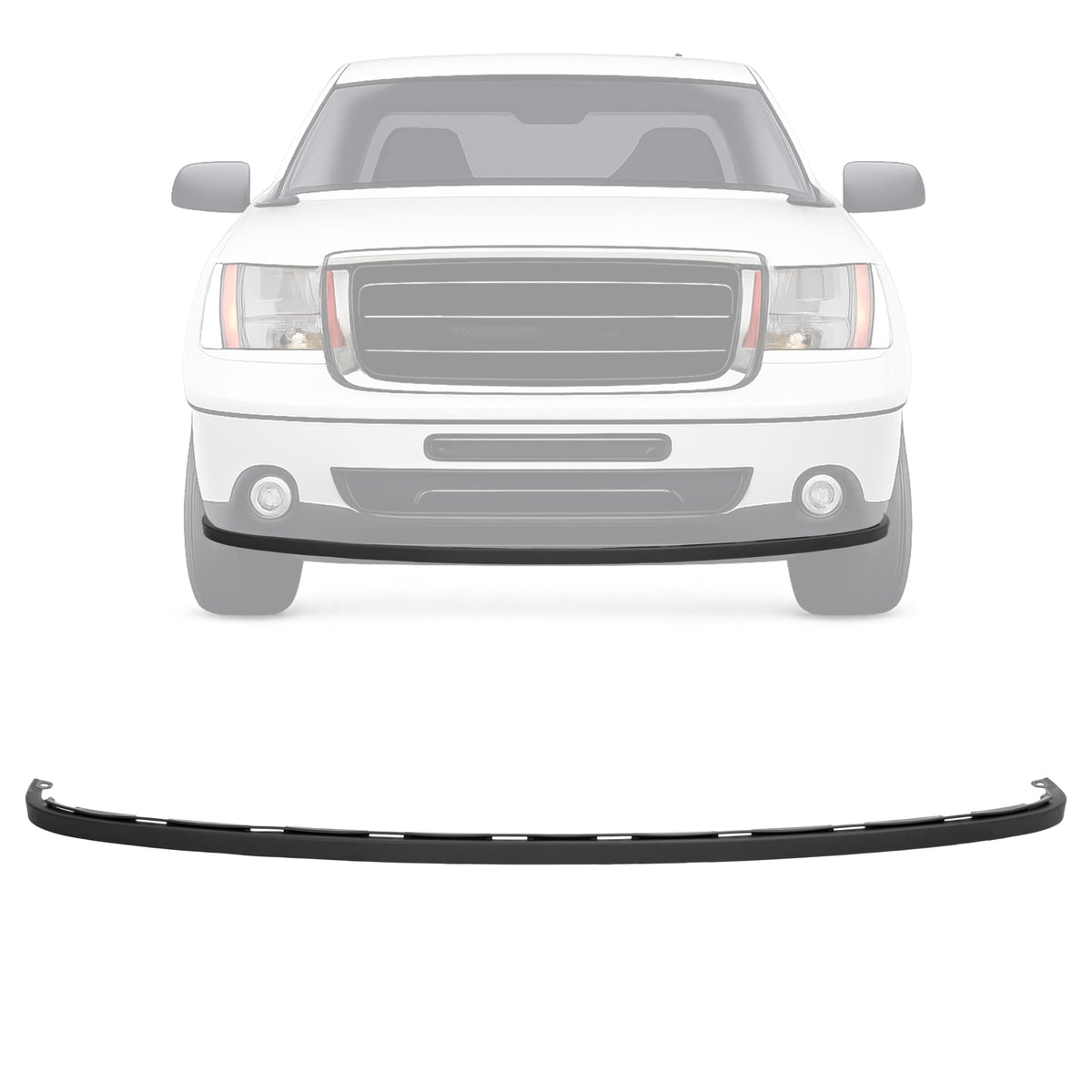 HECASA Bumper Valance Compatible with 2003-2007 Sierra