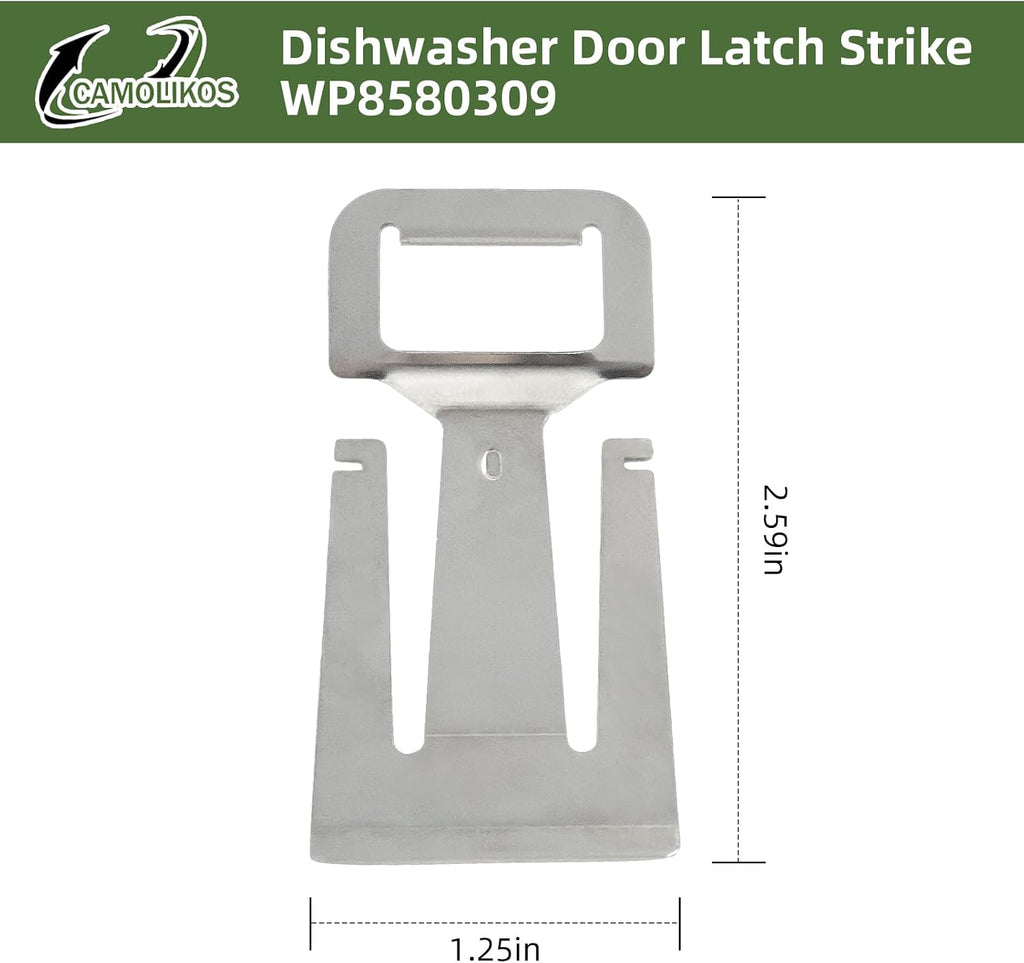 1PC WP8580309 Dishwasher Door Latch Strike Fit For Whirlpool Kenmore Replacement 8269111 8580309 1181203