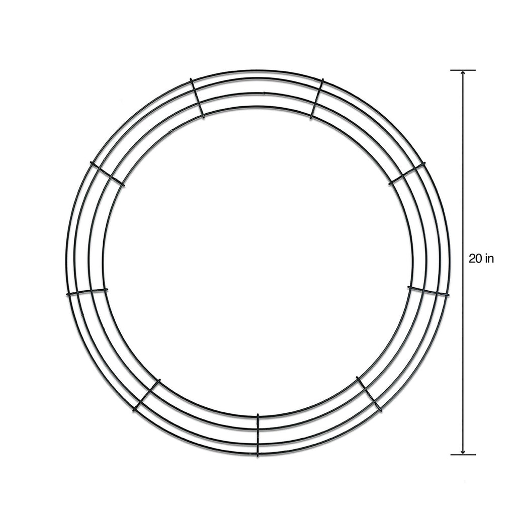 Wire Wreath Form 20 Inch Green