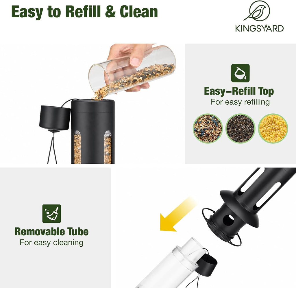Squirrel Proof Hanging Bird Feeder for Outdoors