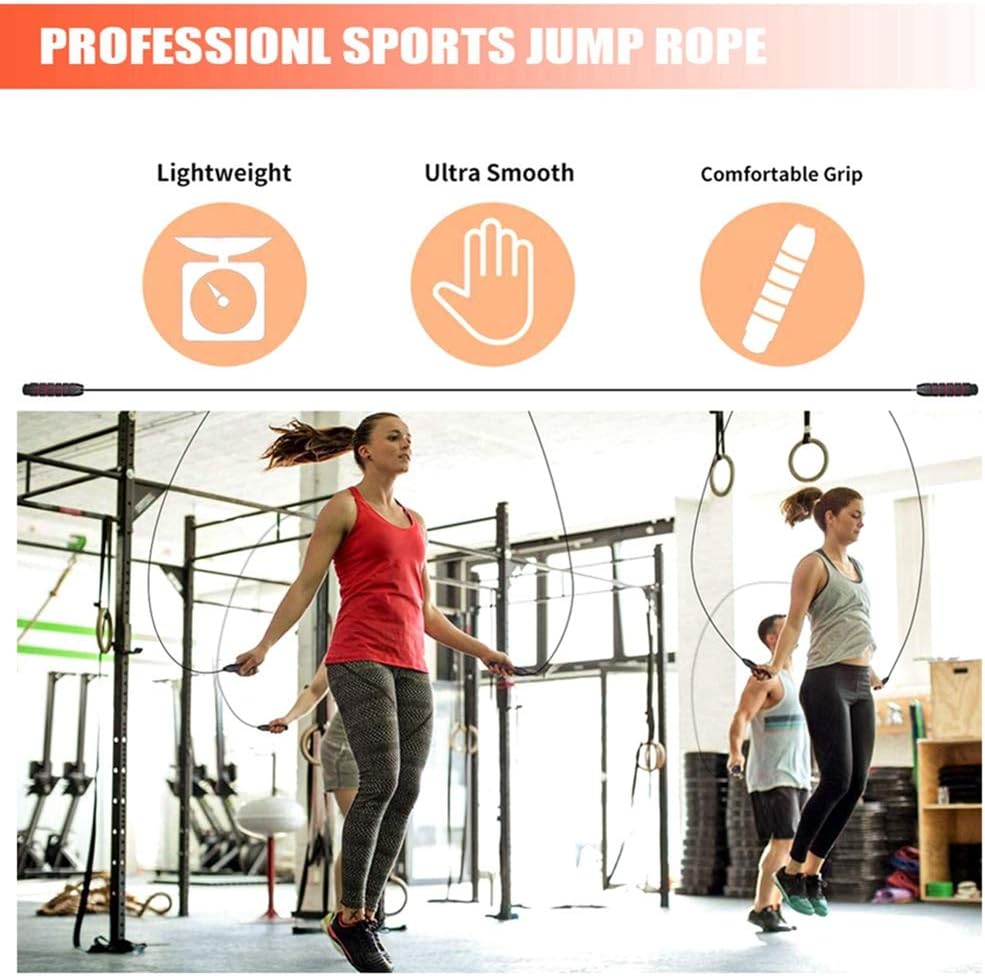 Adjustable Jump Rope,Jump Ropes for Fitness for Men Women | ﻿Workout and Exercise,Cardio,Boxing,Weight Loss,Speed