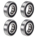 uxcell 60/22-2RS Deep Groove Ball Bearings Z2 22mm x 44mm x 12mm Double Sealed Chrome Steel 4pcs