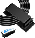 Adhesive Cable Management Clip (20Pcs Black),Cord Management Under Desk,Wire Organizer for TV PC Ethernet HDMI