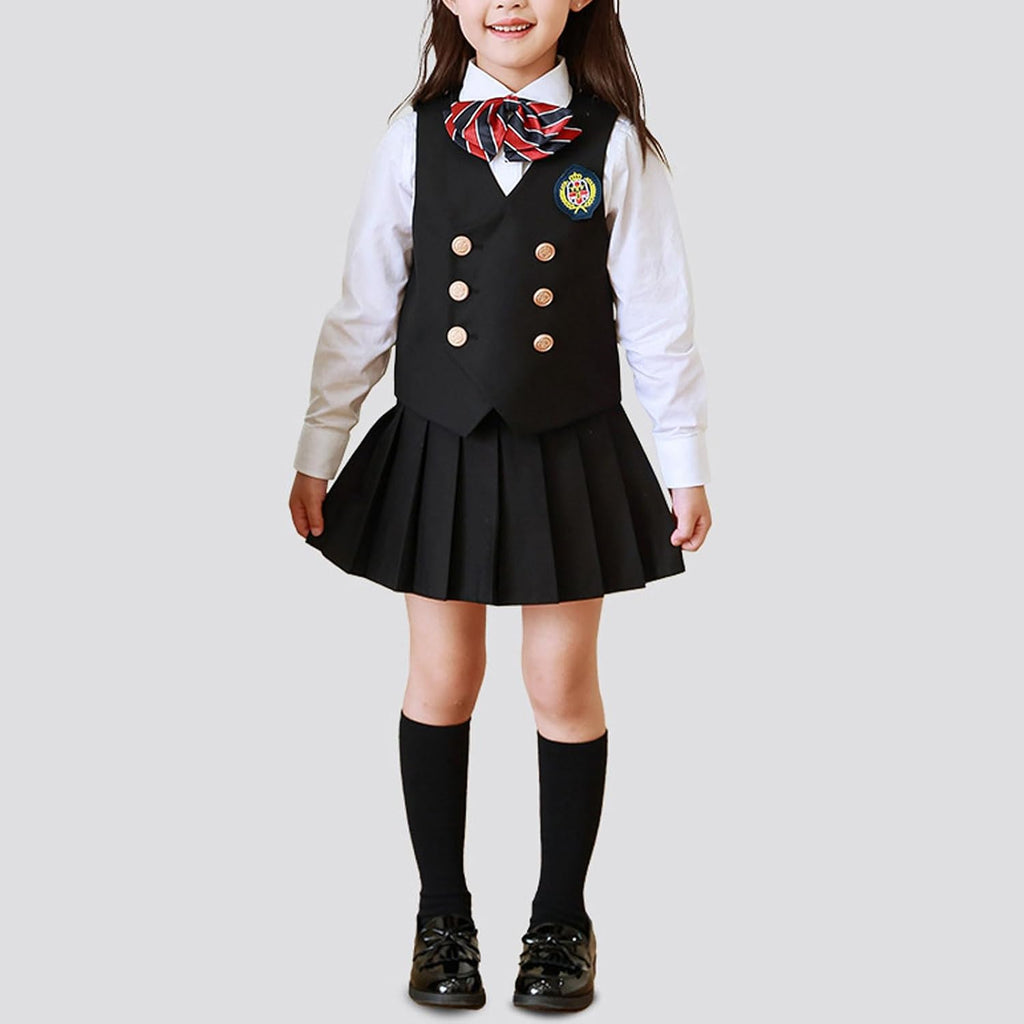 Girls' Pleated Mini Skirt with Undershorts - High Waist Pull-on Tennis School Uniform, Stylish Versatile for All Tops