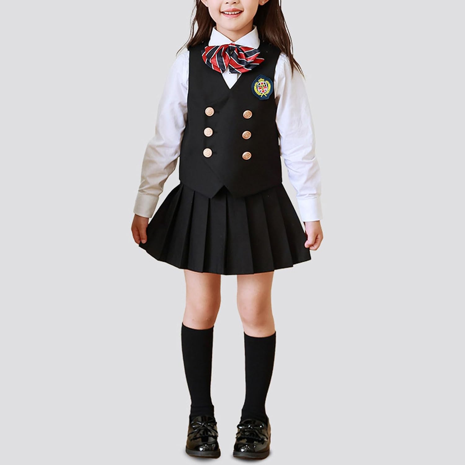 Girls' Pleated Mini Skirt with Undershorts - High Waist Pull-on Tennis School Uniform, Stylish Versatile for All Tops