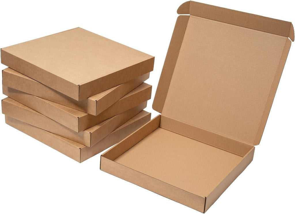 14x14x2" Brown Shipping Boxes 25 Pack Corrugated Cardboard Mailers