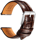 Leather Watch Band for Men, Quick-Release Alligator Grain Embossed | REZERO Watch Bands Replacement | Luxury Style |