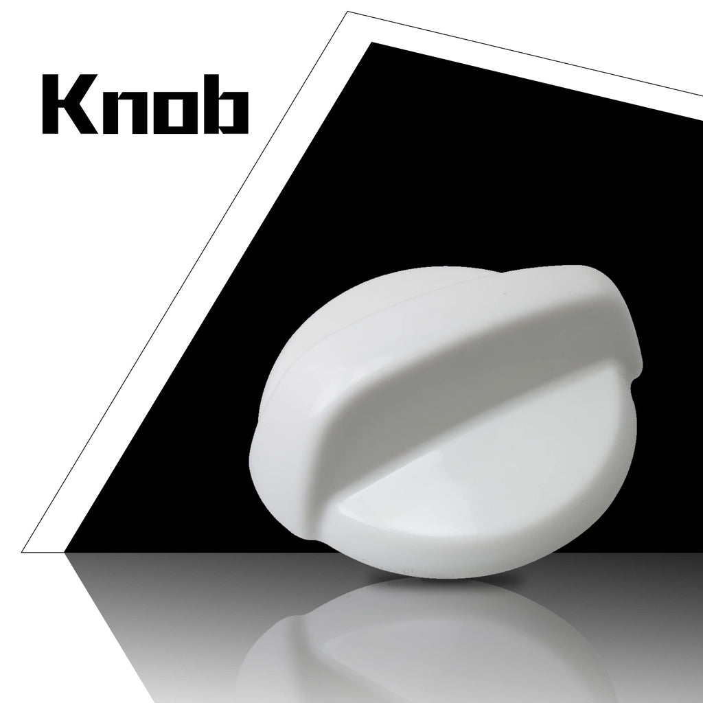 Plastic White Surface Burner Control Cooktop Knob for Oven Replacement for Hotpoint Replaces with 1461063