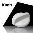 Plastic White Surface Burner Control Cooktop Knob for Oven Replacement for Hotpoint Replaces with 1461063