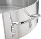 15 qt. Heavy Weight Aluminum Brazier 6 mm Thickness- Brazier with Riveted Handles Perfect for Roasting Sauteing