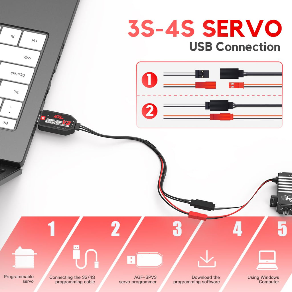 AGFRC AGF-SPV3 USB Programmer for AGFRC Programmable Servo