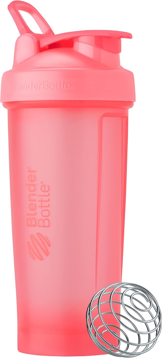 Classic V2 Plastic Shaker Bottle 28 oz Light Pink