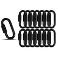 1.95IN Quick Link,Heavy Duty Locking Carabiner (12PCS,Black)