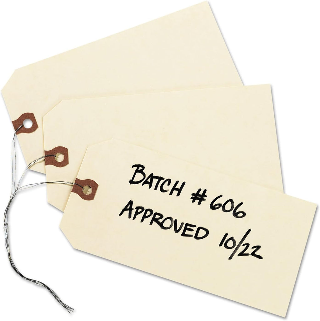 Shipping Tags, Double Wire, 2 3/4 x 1 3/8, Manila, 1,000/Box