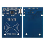 4Pcs RFID Kit Mifare RC522 RF IC Card Sensor Module MFRC-522 RFID Reader Module + S50 White Card + Key Ring for Raspberry Pi