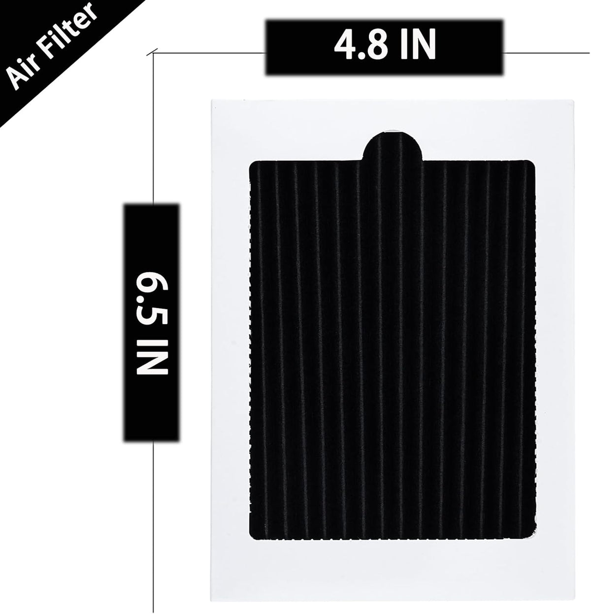 Refrigerator Air Filter For Whirl-pool FGHB2866PF FGHF2366PF FGSS2635TF FPBC2277RF FGHC2331PF FGHS2655PF LGHB2867PF FGHS2631PF Air Filter Replacement (3 Pcs)
