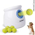 Automatic Ball Launcher for Large Dogs，Adjustable 10-40ft Distance,Rechargeable Dog Ball Thrower with 6 Tennis