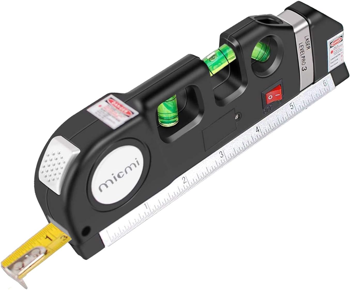 Laser level, Multipurpose Laser tape measure Line 8ft+ Tape Measure Ruler Adjusted Standard and Metric Rulers Update