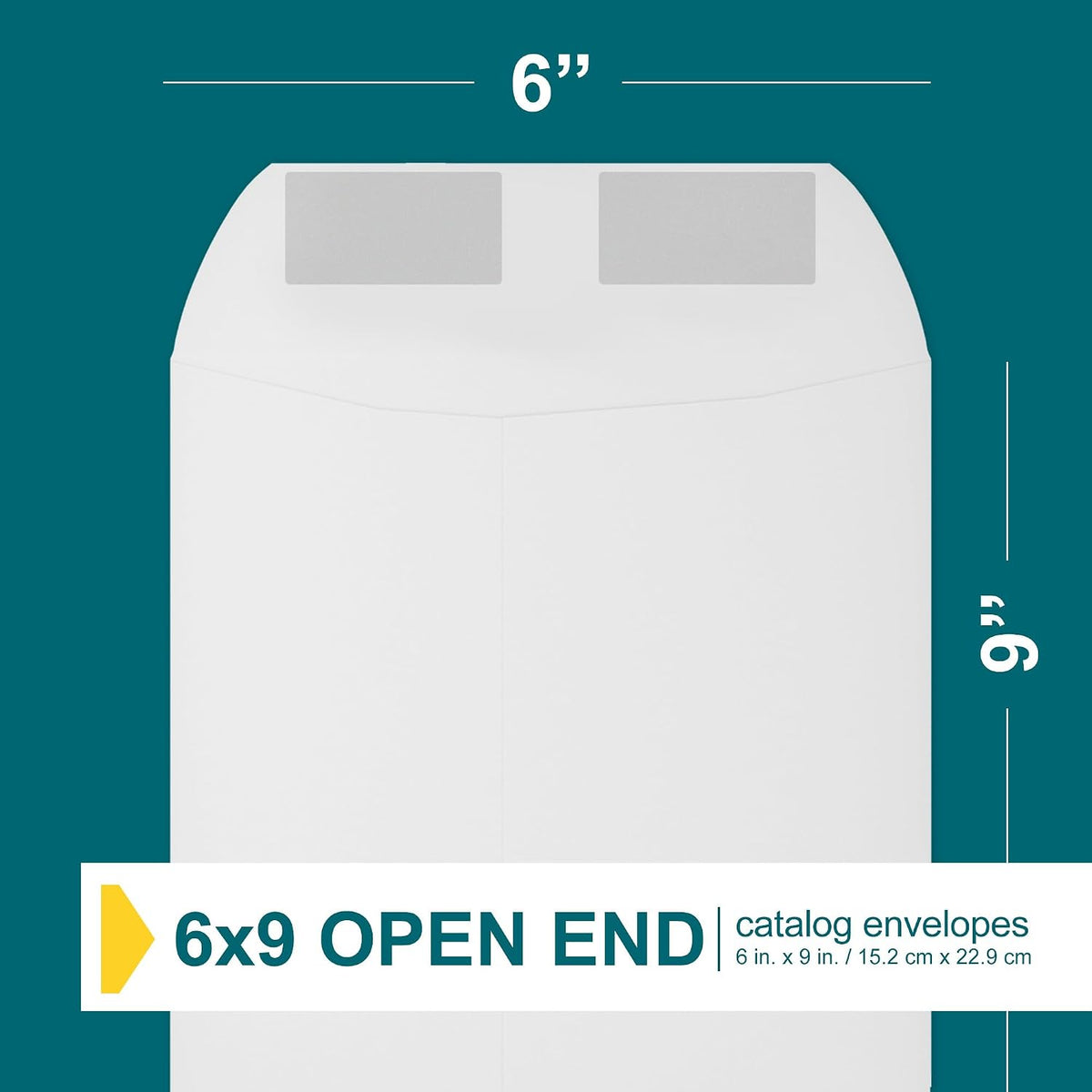 6x9 Catalog Envelopes - 500 Pack - Open End Mailing Envelopes Bulk for Catalogs, Presentations, Newsletters - Plain