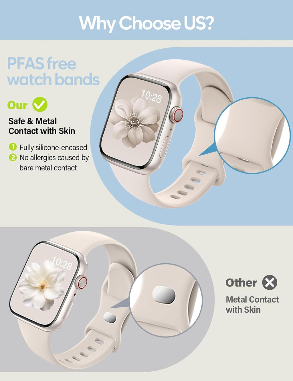 Sport Silicone Band Compatible with Apple Watch Bands 40mm 38mm 41mm 44mm 45mm 42mm 49mm Women Men,Soft Wristband