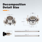 AG-60 Circinus Roller Guide Circle Guide Plasma Compass Wheel 0-400mm Rod