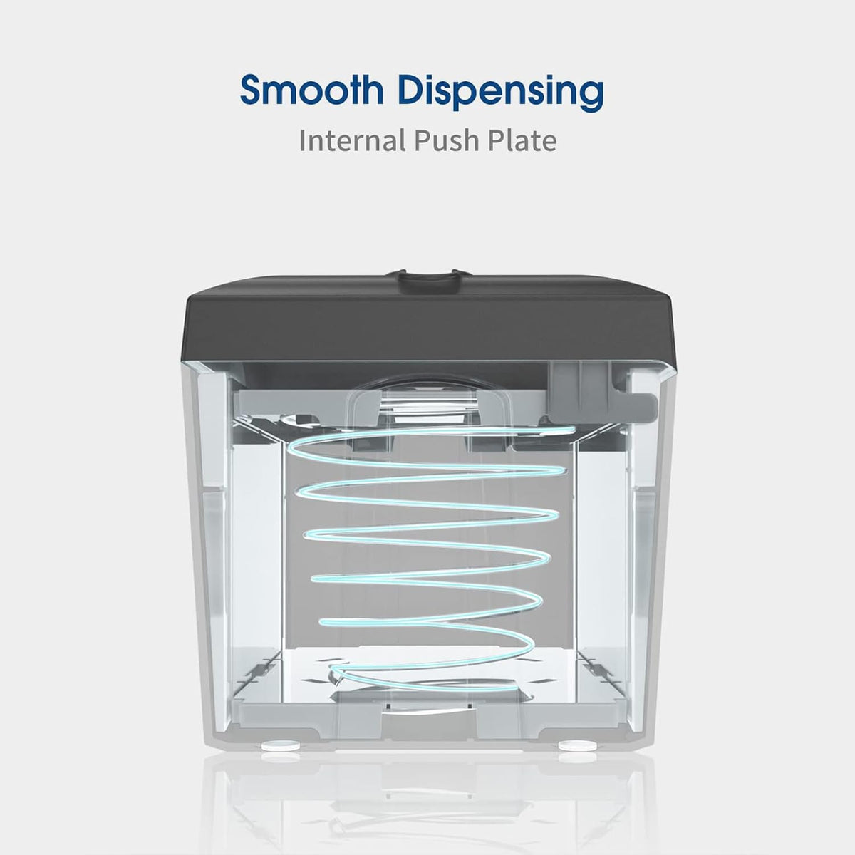 Tabletop Napkin Dispenser Black 8"x6.1"x6.5"
