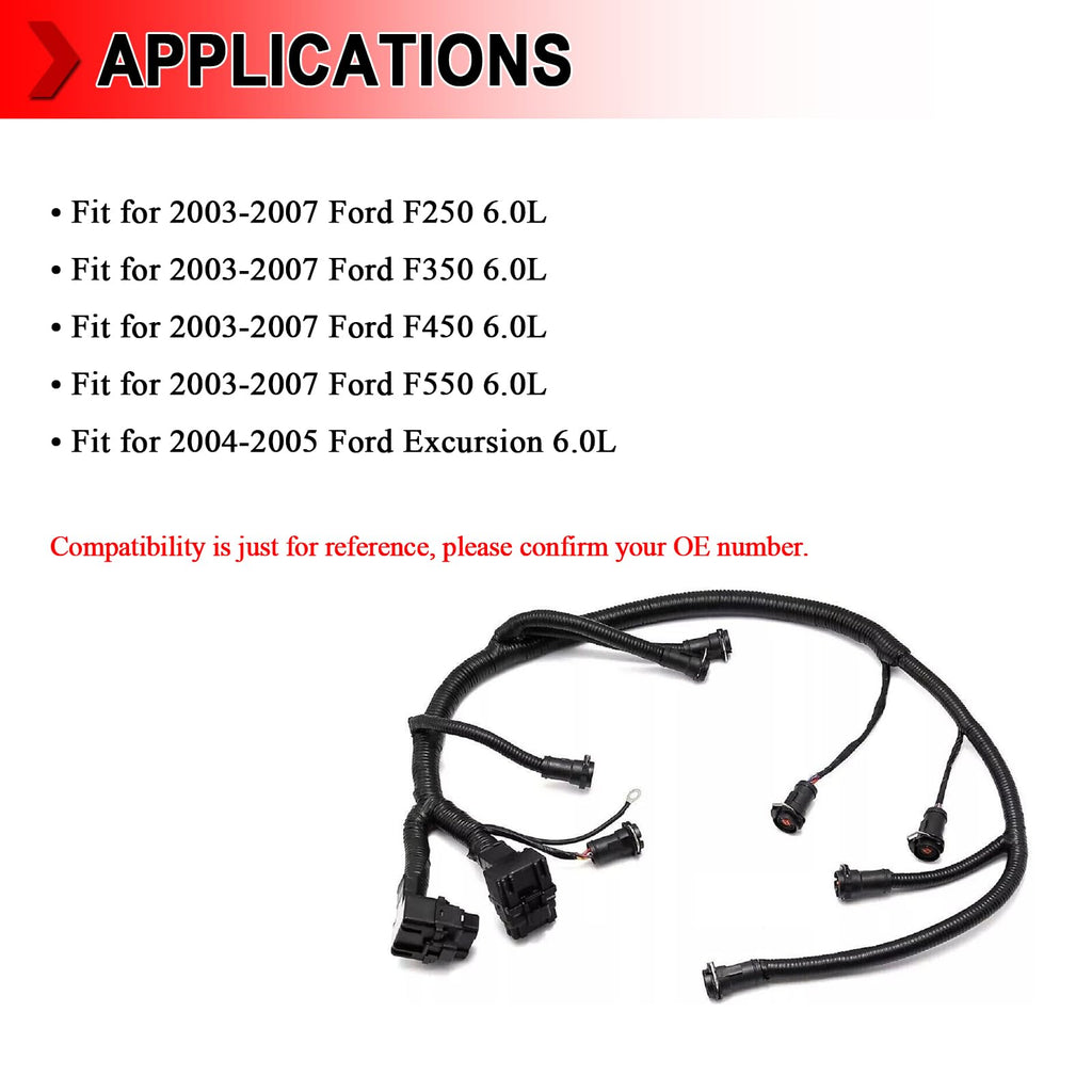 FICM Engine Fuel Injector Complete Wire Harness 5C3Z-9D930-A 5C3Z9D930A