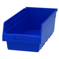 30088 Plastic Nesting ShelfMax Storage Bin Box, 18x8x6-Inch, Blue (8-Pack)