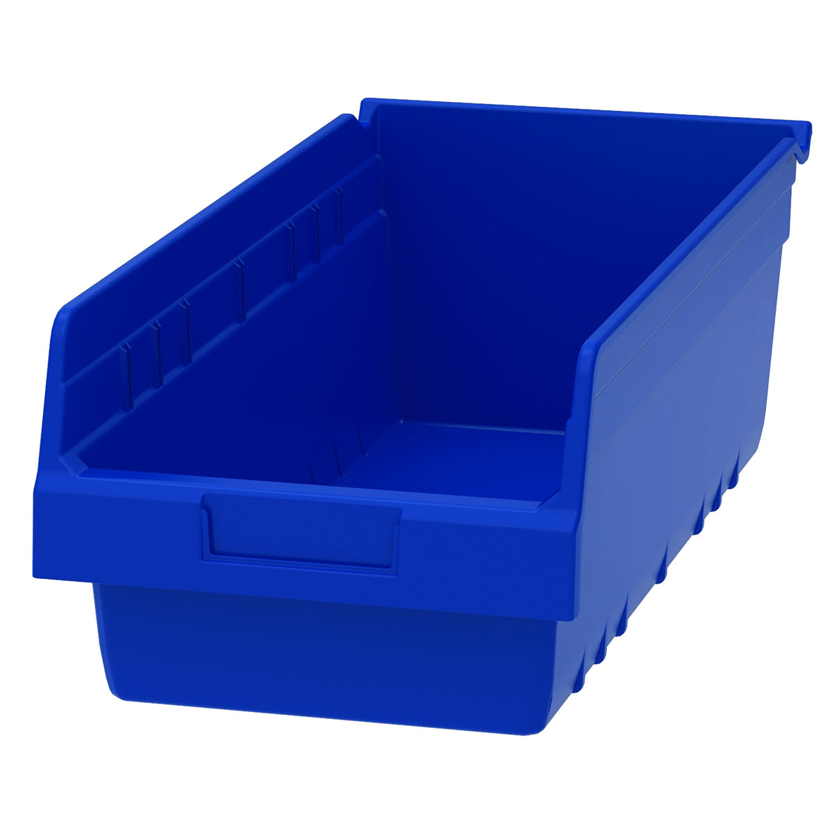 30088 Plastic Nesting ShelfMax Storage Bin Box, 18x8x6-Inch, Blue (8-Pack)