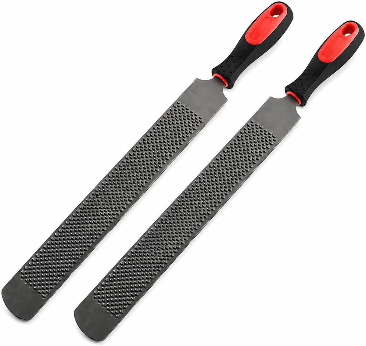 14 Inch Hoof Rasp for Horses, Cattle, Goats, Sheep & Livestock, Dual Sided Coarse Fine Hoof File with Rubber Handle