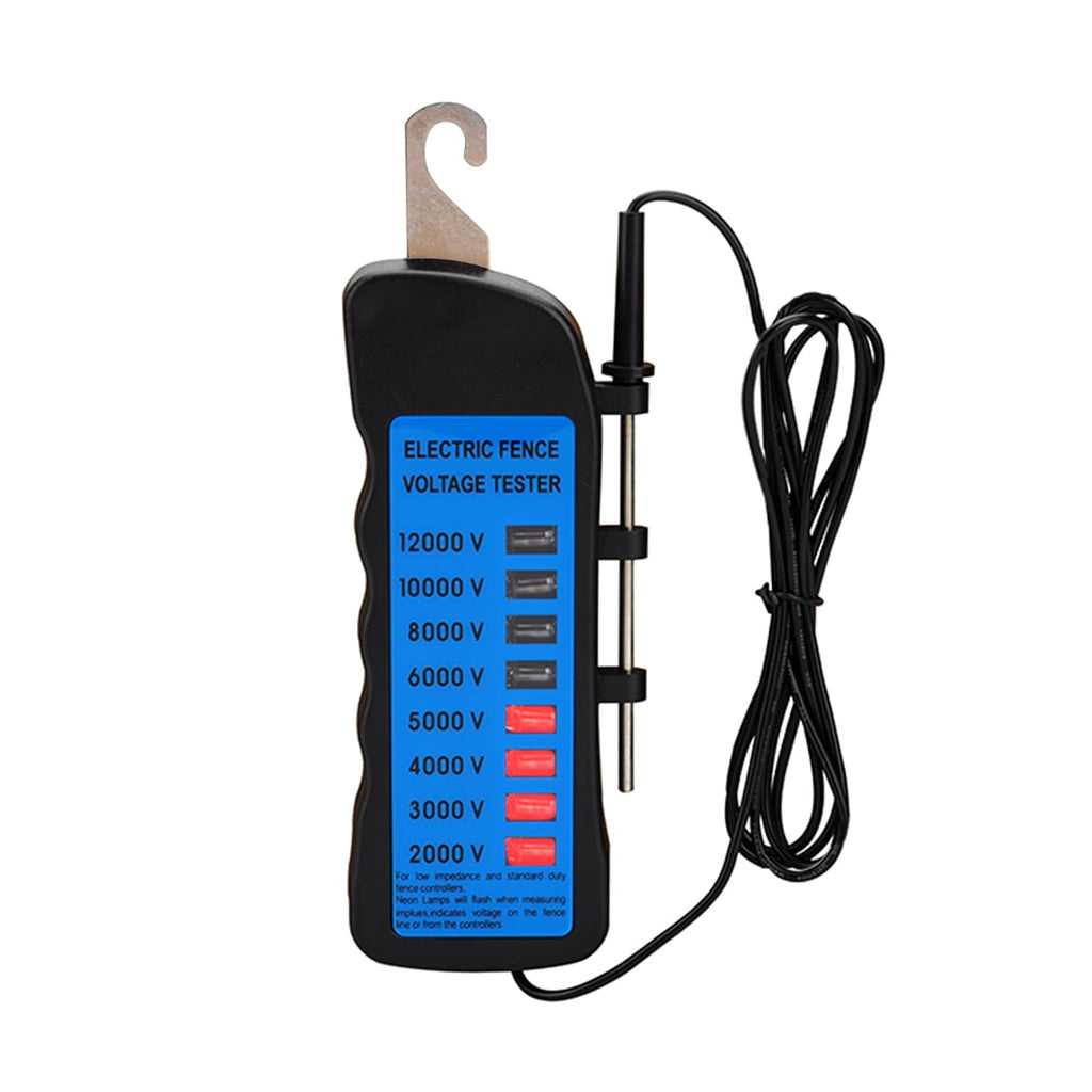 Electric Fence Voltage Tester, 12KV Fence Tester 8 Neon Indicator Lights