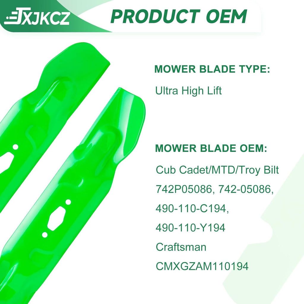 54 Inch Mower Deck Blades Fit for Cub Cadet ZT1-54 ZT2-54 XT1-GT54 XT2-ST54 Troy Bilt Mustang 54 Zero Turn Mower