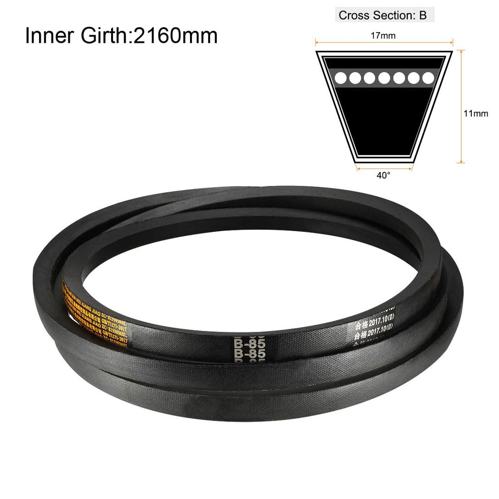 uxcell B-85 V-Belts 85" Inner Length, B-Section Rubber Drive Belt